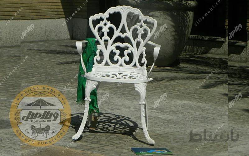 صندلی باغی آلومینیومی مدل مدالیوم
