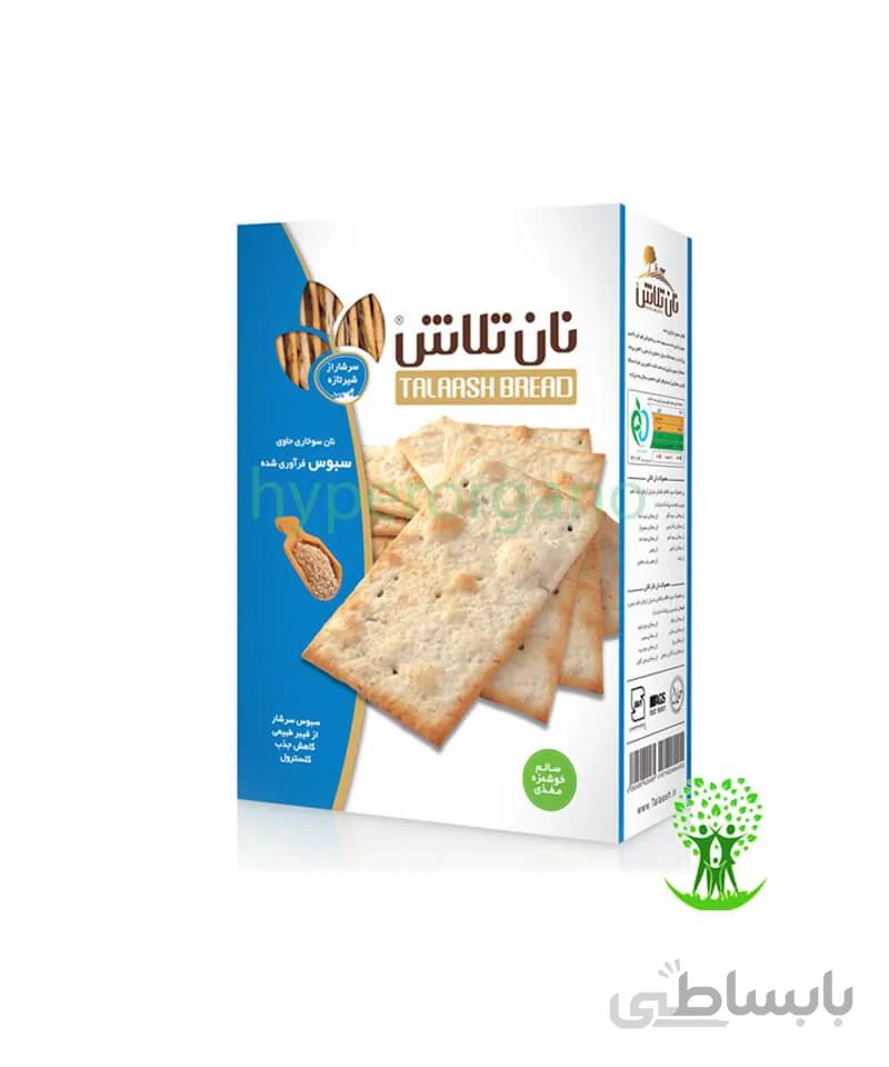 نان سوخاری حاوی سبوس فرآوری شده 400 گرمی دکتر تلاش