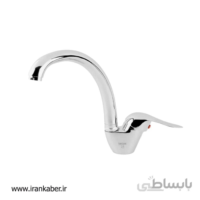 شیر ظرفشویی کروم مدل هیراد برند تیرگان