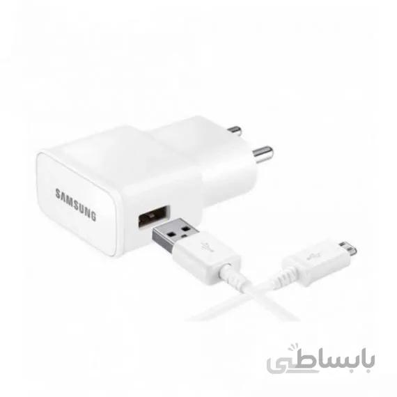 شارژر اصلى سامسونگ با كابل ١ و نیم مترى گوشى Samsung Galaxy J1 2016 ا 2A Samsung Galaxy J1 2016 travel charger adapter with 1.5m cable