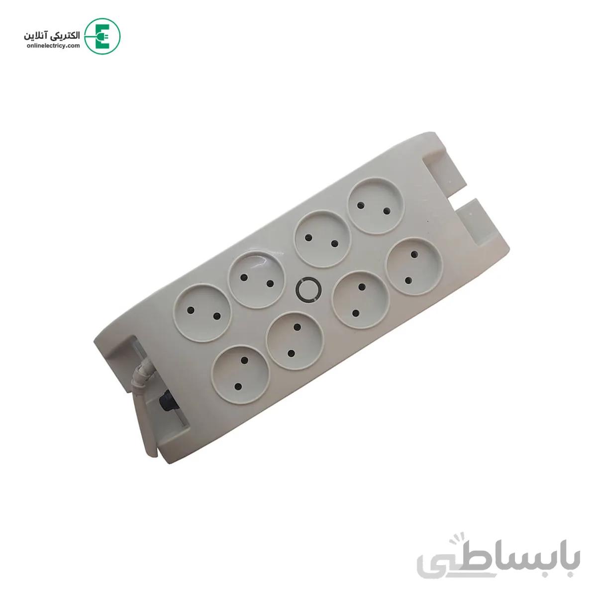پریز هشت خانه فیوزدار پاسارگاد با کابل 3 متری(خیام الکتریک)