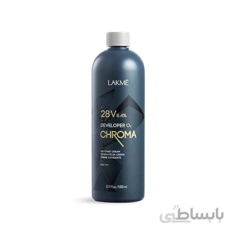 اکسیدان مو 9% کروما لاکمه 1 لیتری Lakme Chroma Developer 28 Vol 8.4% Oxydant Cream 1000ml