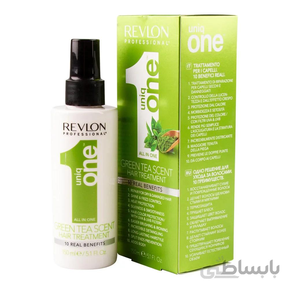اسپری موی یونیک وان رولون_رولن ۱۰ کاره با رایحه چای سبز REVLON PROFESSIONAL UNIQ ONE ALL IN ONE GREEN TEA SCENT 150ml