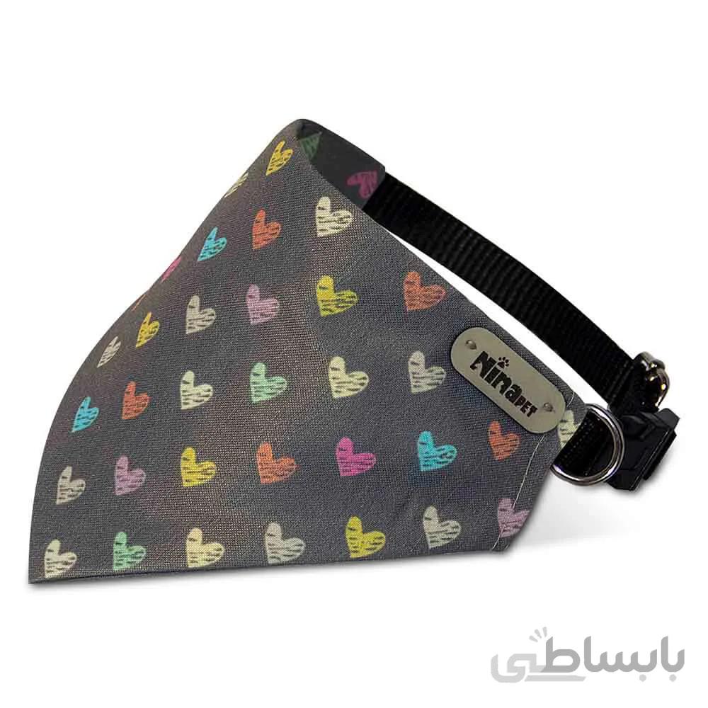 قلاده دستمال گردن سگ نیناپت مدل قلب ا Ninapet Collar & Scarf For Large Dog Heart Model