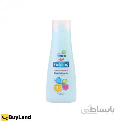 شامپو مولتی ویتامین+ پروتئین گلرنگ برای موهای معمولی 400 گرمی ا Golrang multivitamin+protein for normal hair 400gr