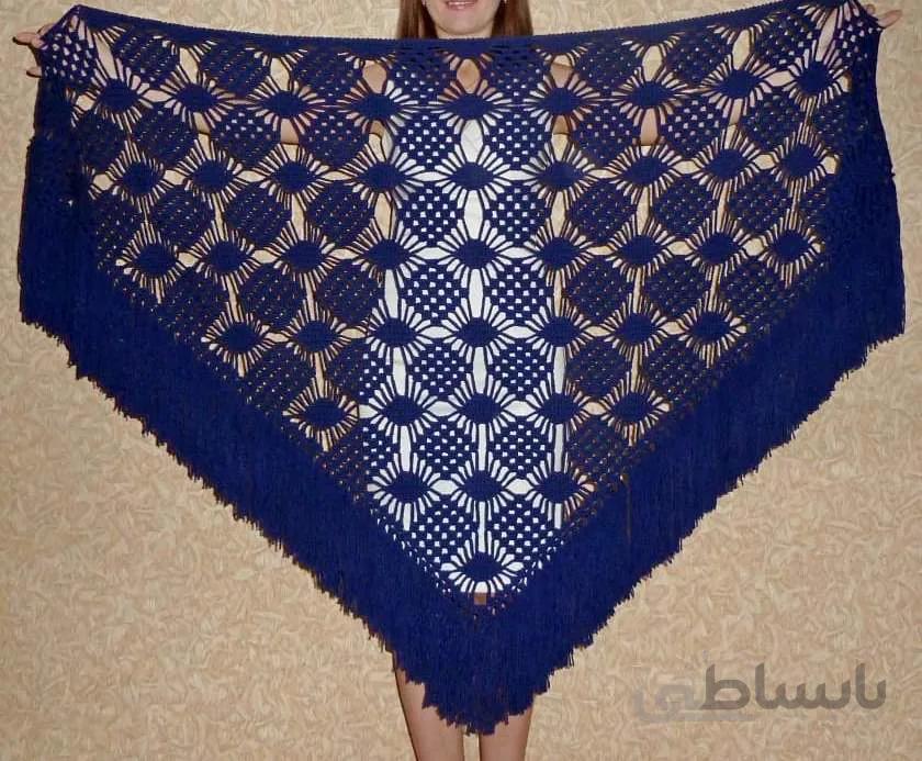 رودوشی بافتنی مدل55 star