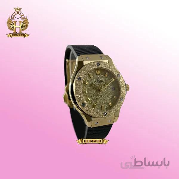 ساعت زنانه هابلوت بیگ بنگ Hublot Big Bang HU1L404 قاب شنی طلایی