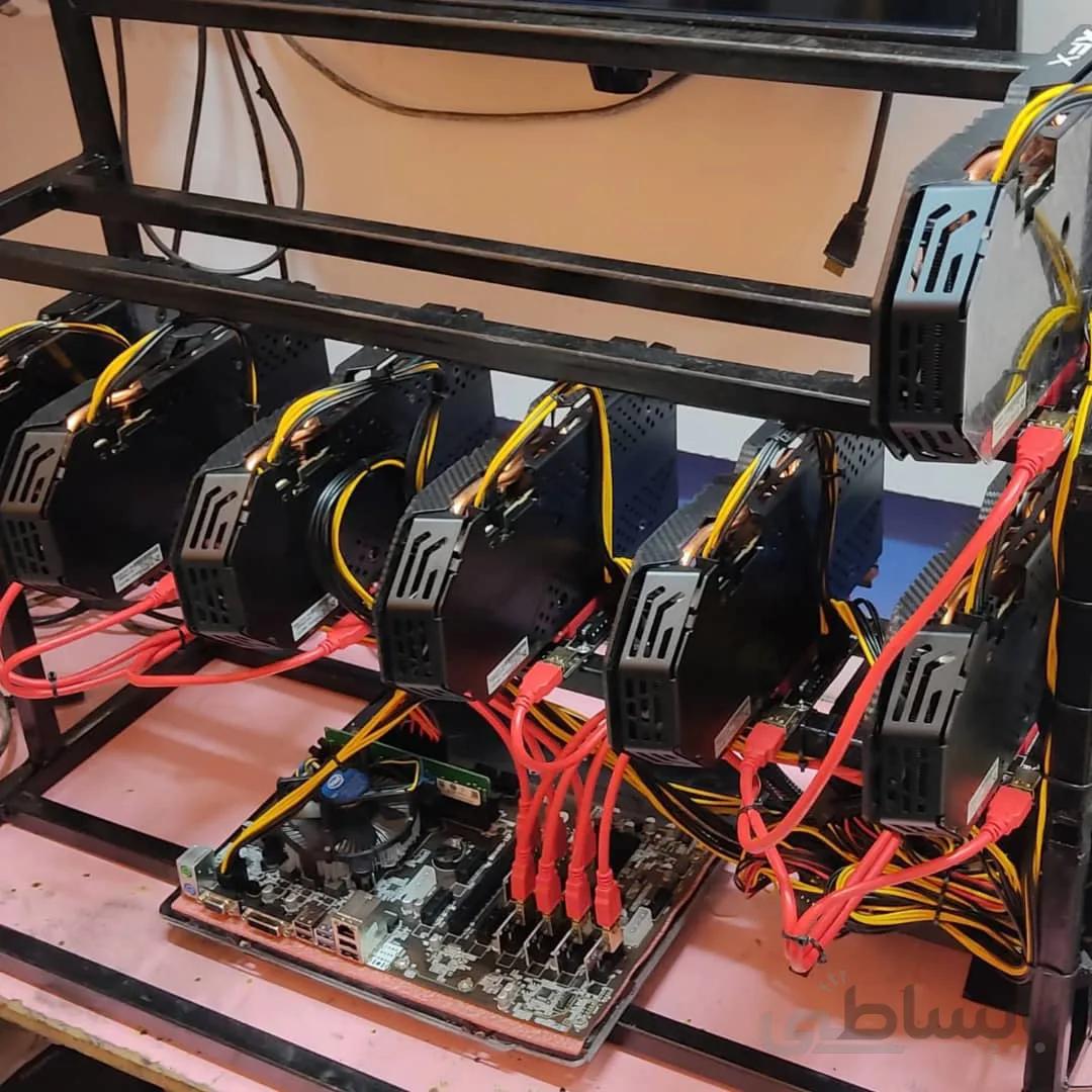 ریگ ماینینگ 4 کارت rx580 12pci
