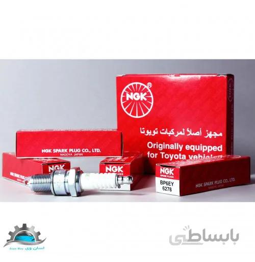 شمع کاربراتوری وی شکل جعبه قرمز BP6EY ان جی کی NGK (دست 4 عددی)