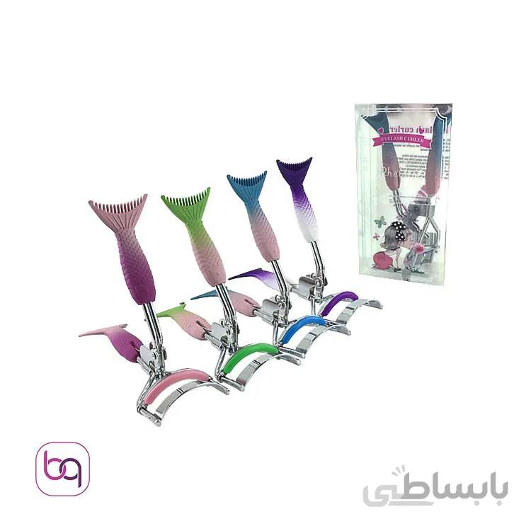 فرمژه فانتزی دسته رنگی شانه دار پری دریایی طرح رنگین کمان