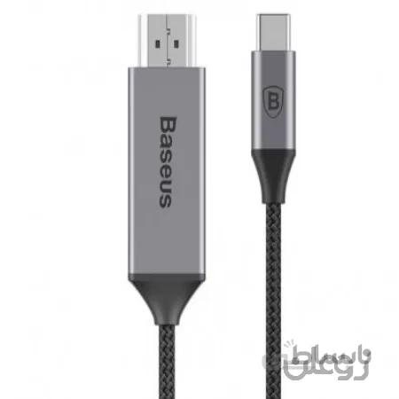 کابل تایپ سی به اچ دی آم آی بیسوس Baseus Video Type-C Male To HDMI Male Cable 1.8m