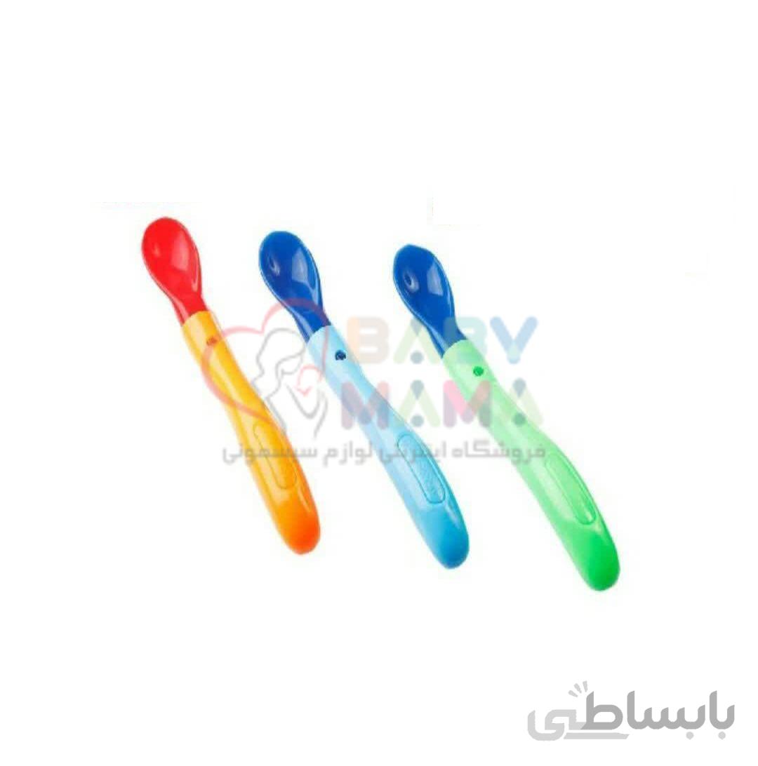 قاشق حرارتی غذاخوری کودک بیبی لند مدل ۴۲۹ سایز متوسط