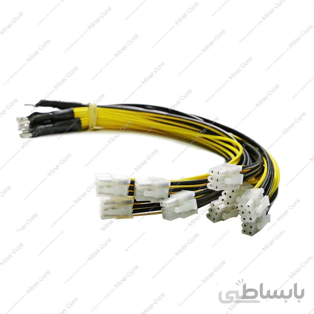 دسته سیم ماینر 10 سوکته S9j - E9.2 - E9i و ... ا miner wire 10 socket