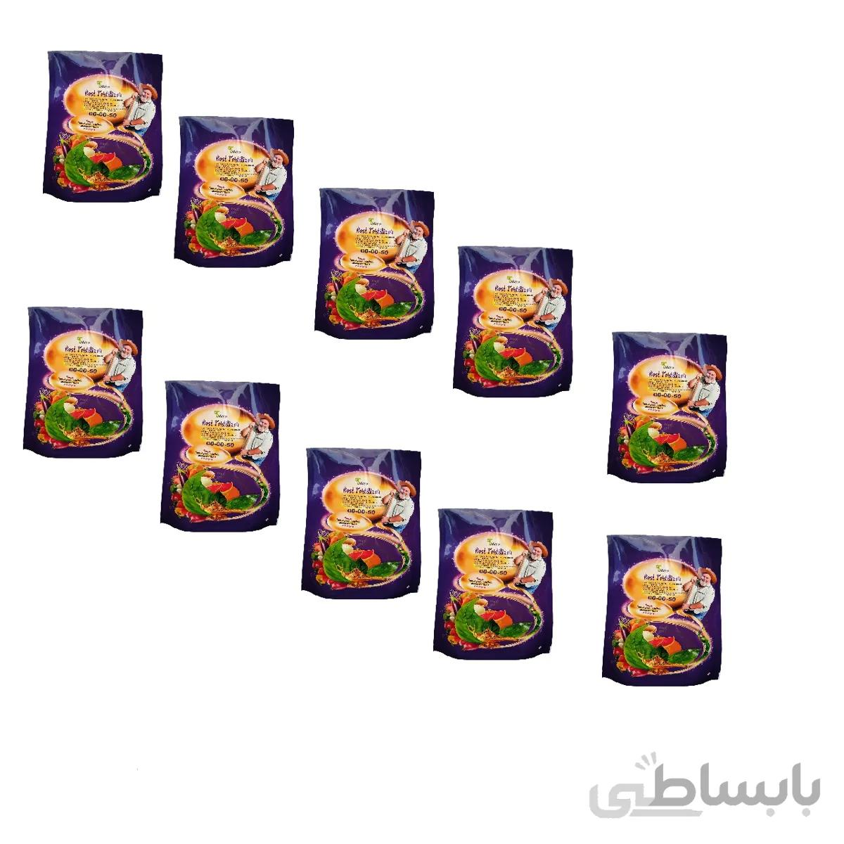 کود سولفات پتاسیم 50-0-0 تتاکو مدلNOVAPLANT وزن 1 کیلوگرم بسته 10 عددی