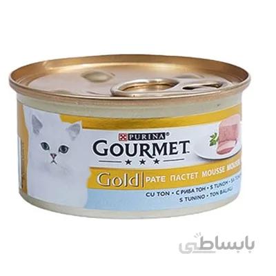 پک کنسرو پته 4 عددی Gourmet مخصوص گربه تهیه شده از گوشت ماهی تن - 340 گرم