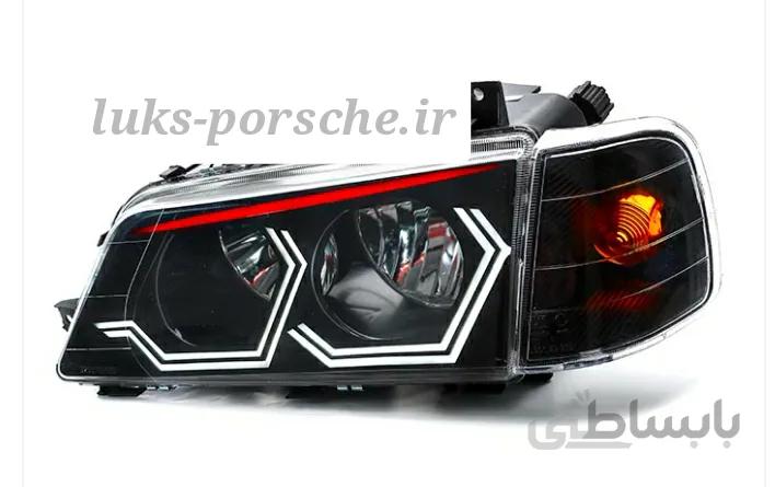 چراغ جلو اسپرت پژو 405 مدل هگزا ابرو قرمز - طراحی با رنگ دلخواه(سفارشی) ا Peugeot 405 Sports Headlights Model Hexa
