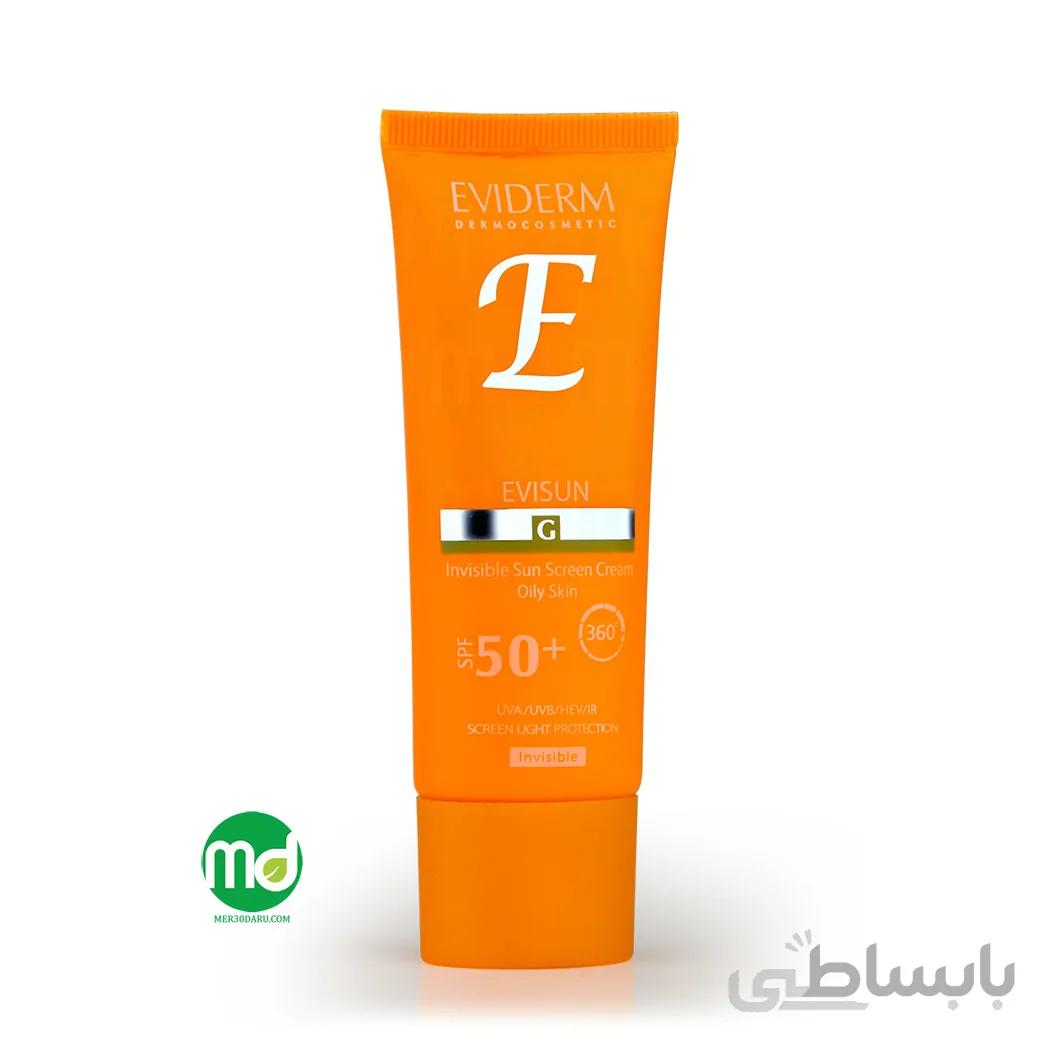 کرم ضد آفتاب بدون رنگ اوی سان اویدرم برای پوست چرب +spf 50