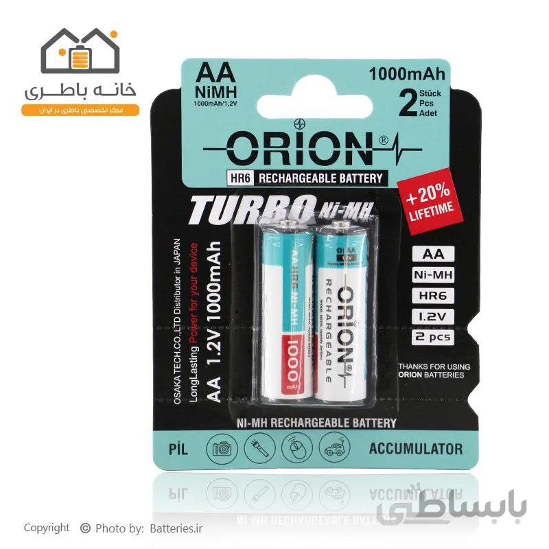 باتری قلمی شارژی 1000 میلی آمپر اوریون Orion