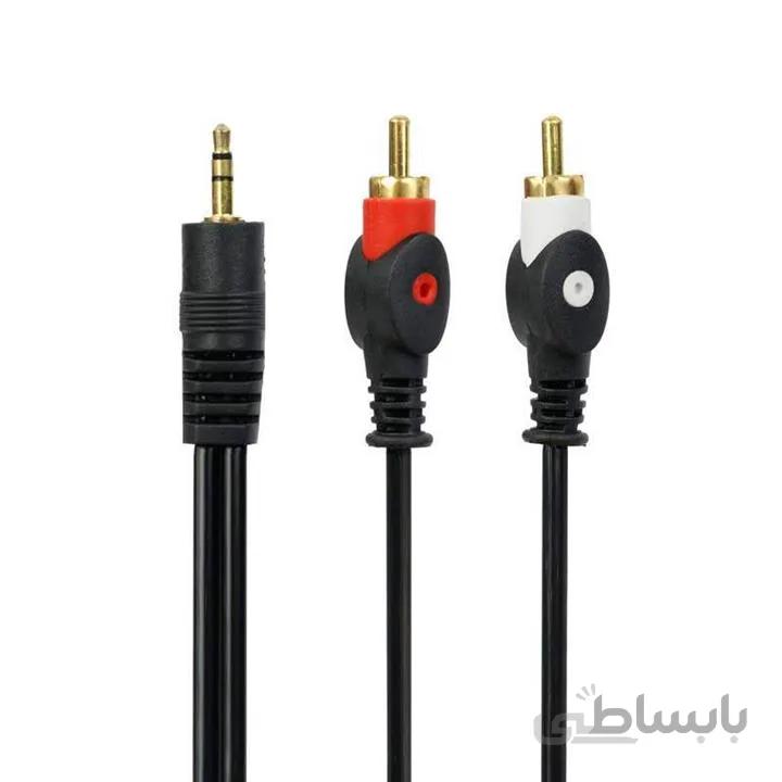کابل 1 به 2 صدا 1.5 متری حرفه ای رویال Royal ا کابل 1 به 2 صدا 1.5 متری حرفه ای رویال Royal