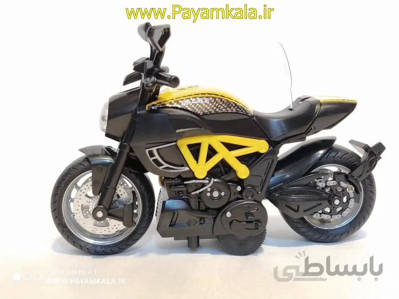 اسباب بازی موتور هزار فلزی(Y66) زرد (جعبه دار)