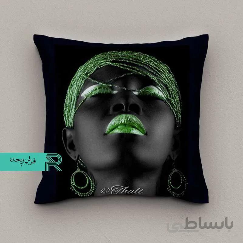 کوسن مخمل طرح پرتره کد3