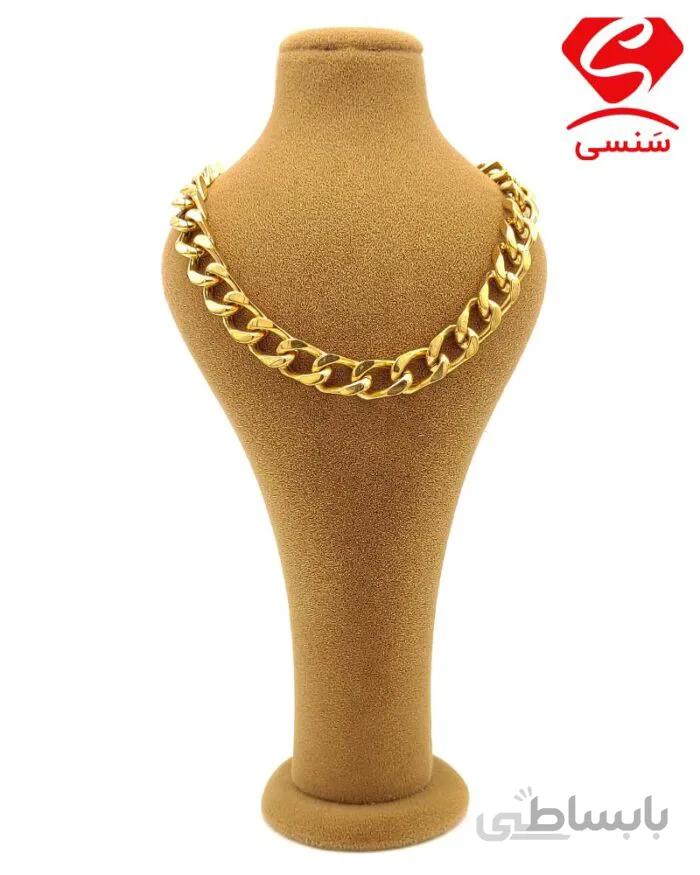 گردنبند استیل طلایی کد44
