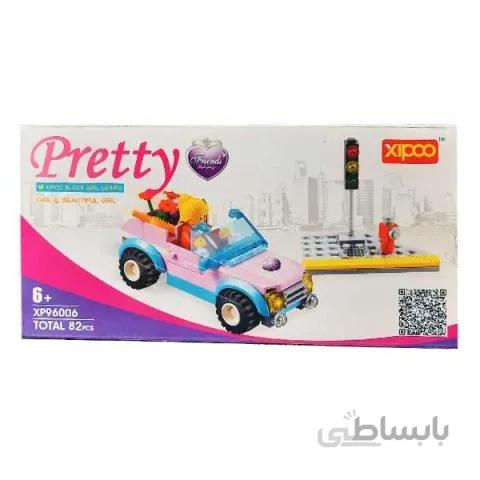 لگو دخترانه ماشین صورتی با مینی فیگور 82 تکه کد 96006