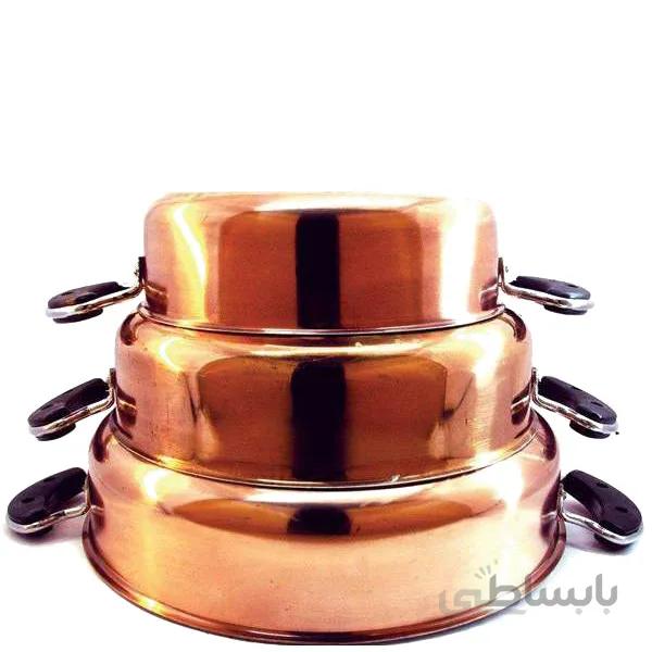 سرویس 3 پارچه ماهیتابه مسی کد C-111