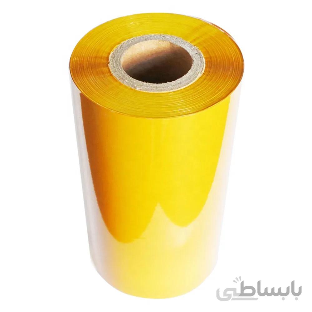 ریبون وکس-رزین 300×110 زرد