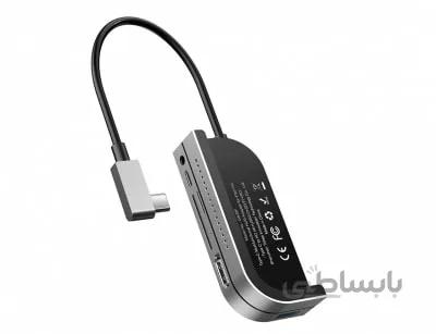 هاب چندکاره بیسوس Baseus Bend Angle Multi-Functional Type C HUB CAHUB-CWJ0G