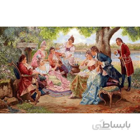 نخ و نقشه تابلو فرش فرانسوی کد 2 طرح استراحتگاه
