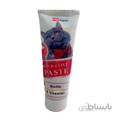 مولتی ویتامین خمیری Pet alpin پوست و مو مخصوص گربه - 110گرم