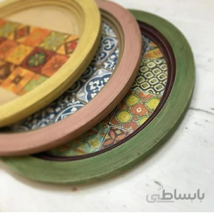 سینی چوبی گرد