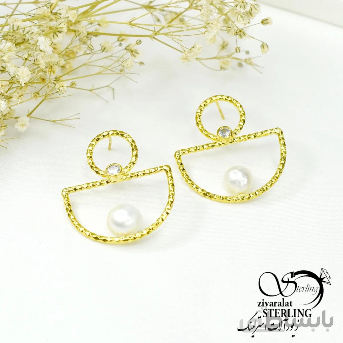 گوشواره ترک دست ساز زنانه کد 6057