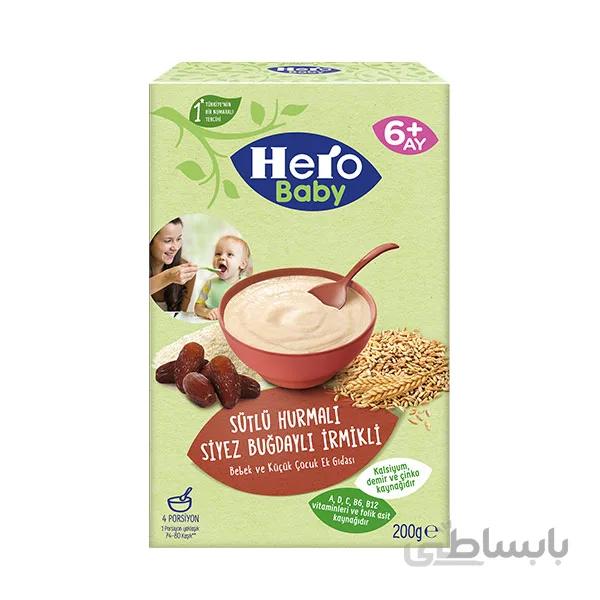 سرلاک گندم و خرما با شیر هرو بیبی Hero Baby