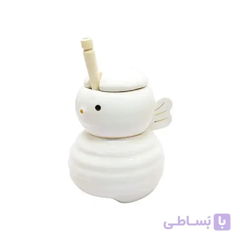 عسل خوری سرامیکی باریز Bariz طرح زنبور