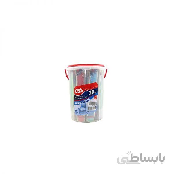 خط کش 30 سانتی ژله ای سی بی اس مدل JM130 (بسته 160 عددی)
