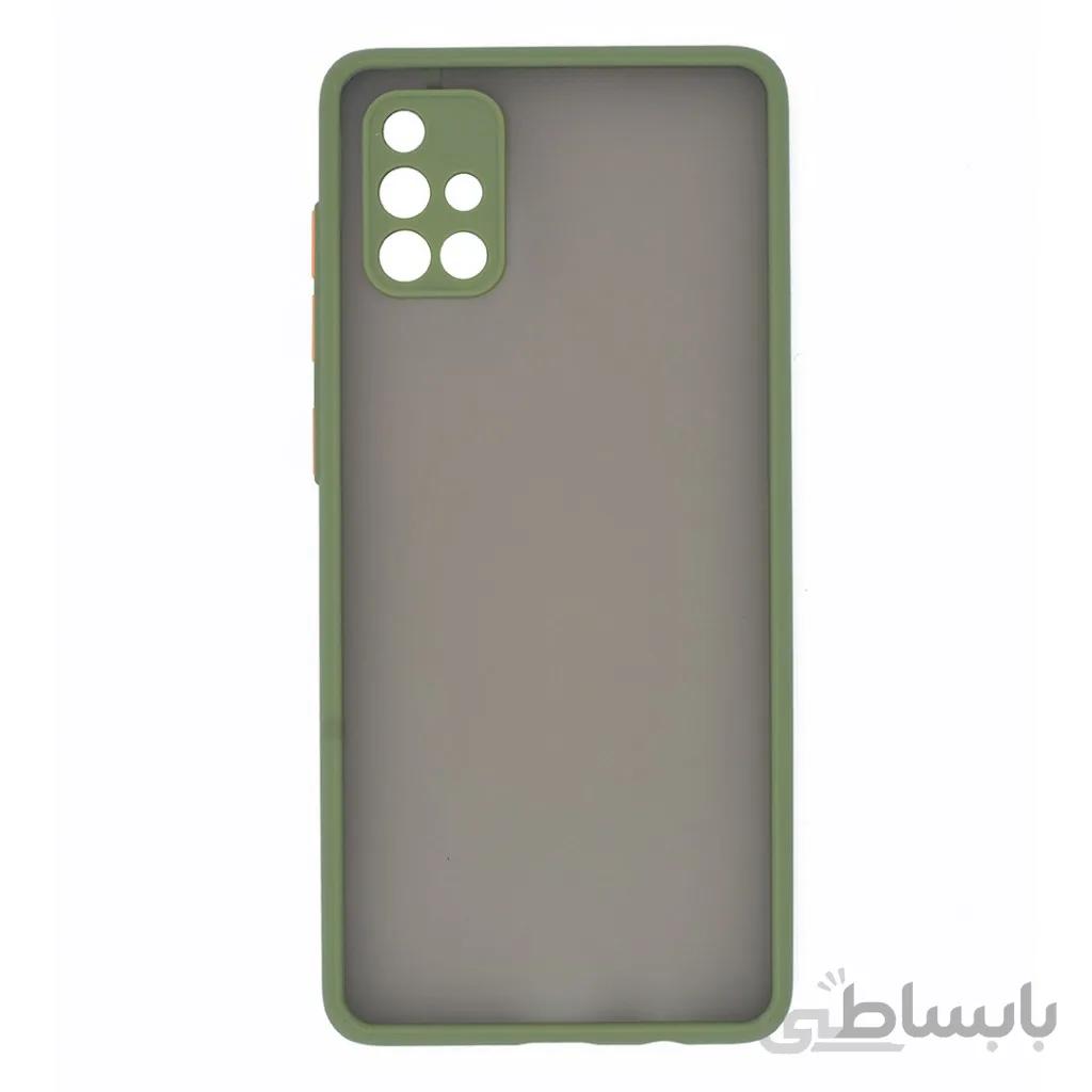 قاب گوشی سامسونگ Galaxy A71 4G پشت مات محافظ لنز دار مدل M-LNZ