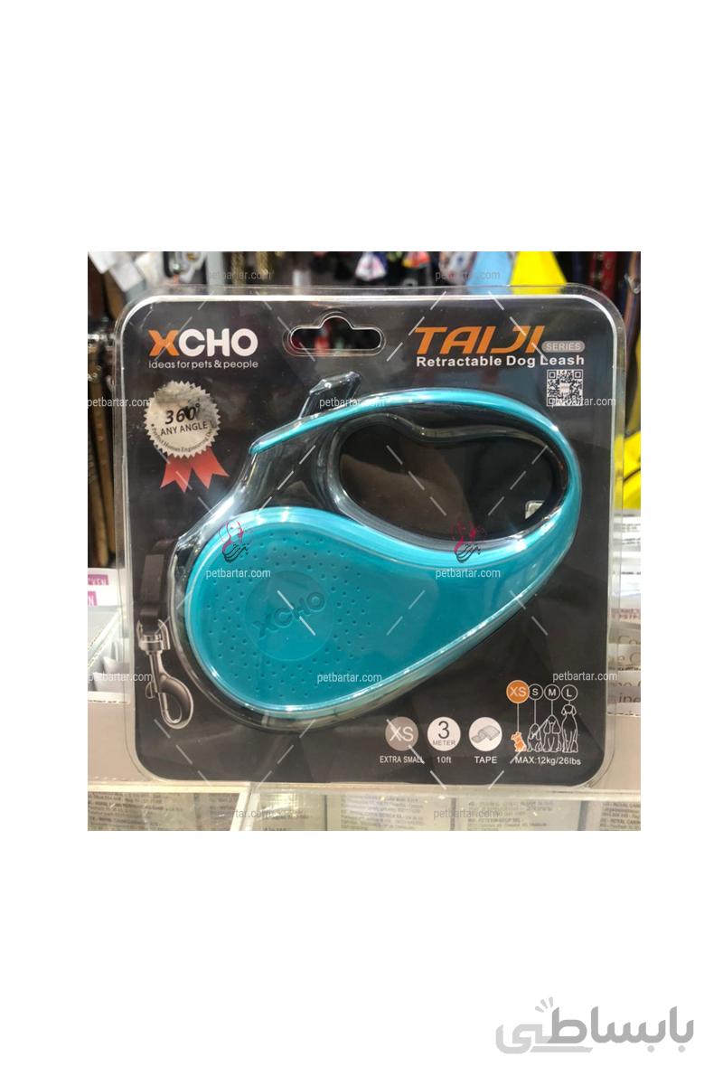 بند قلاده ۳ متری نواری اکسچو تایجی سایز مینیاتوری تحمل ۱۲ کیلوگرم وزن | XCHO Retractable Dog Leash XSmall 3 Meter