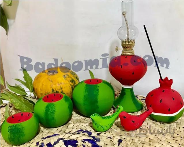 ست سفالی شب یلدا مدل مرغ آمین کد 2 ❤️