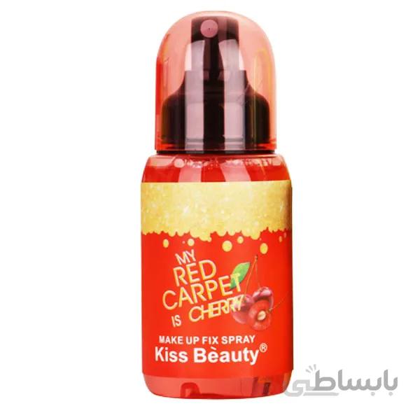اسپری فیکس کیس بیوتی با رایحه گیلاس (Kiss Beauty My Red Carpet Is Cherry Makeup Fix Spray)