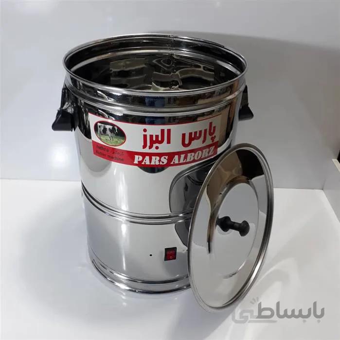 کره گیر و دوغ زن 40لیتری موتور پایین استیل ا کره گیر 40لیتری موتور پایین دوغ و کره را به صورت ارگانیک و کاملا بهداشتی تولید می کند