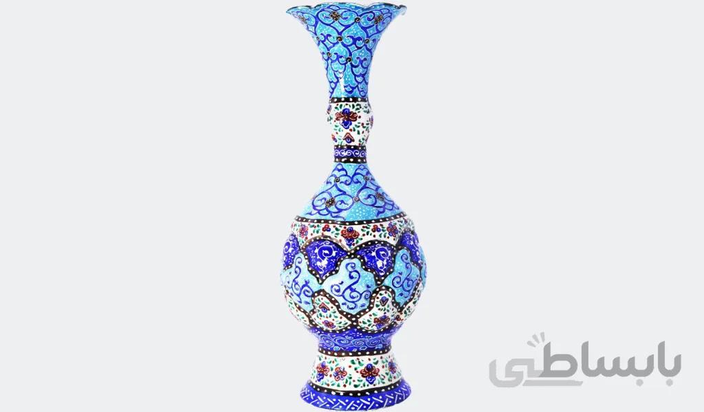 گلدان 20 فانتزی مینای اسلیمی ختایی