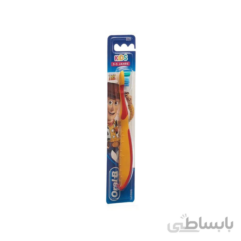 مسواک اورال بی بچه گانه وودی گاو چران برای سنین 3 تا 5 سال به بالا Oral-B