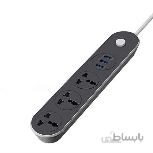 چند راهی برق و شارژ بلکینگ مدل BELKING BK3301 3.1A با ۳ پورت USB