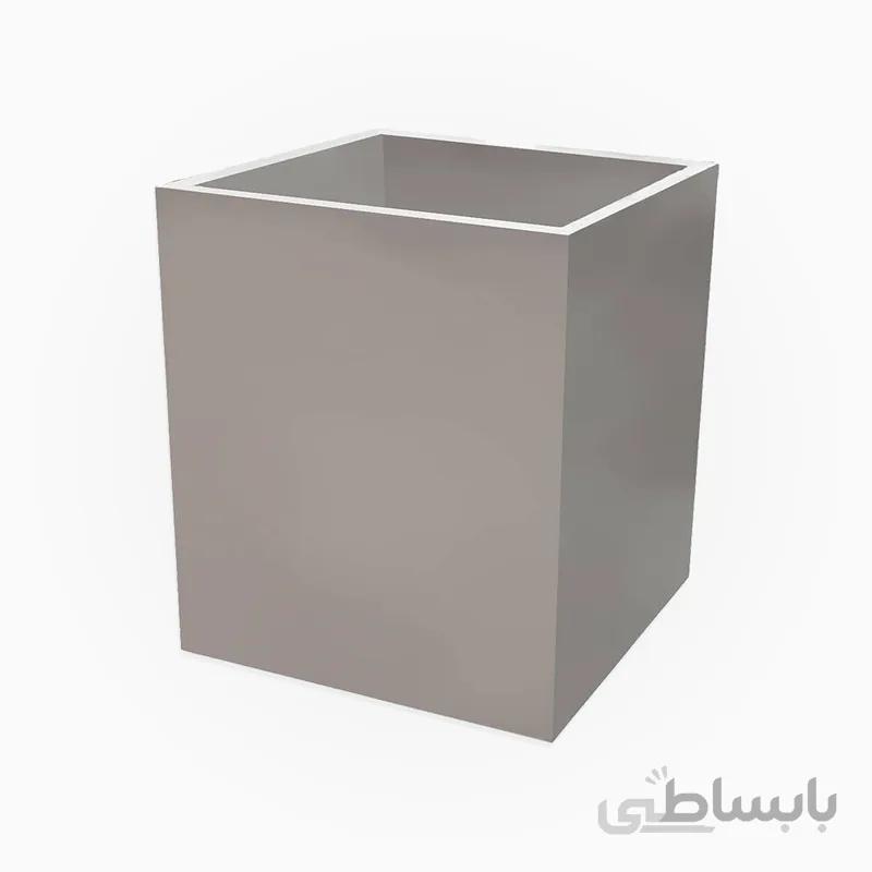 گلدان فایبراستون مکعب 50 سانت