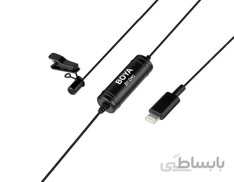 میکروفن یقه ای بویا مدل BY-DM1 با جک لایتنینگ