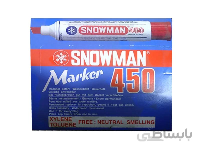 ماژیک معمولی اسنومن کد 450 بسته 12 عددی