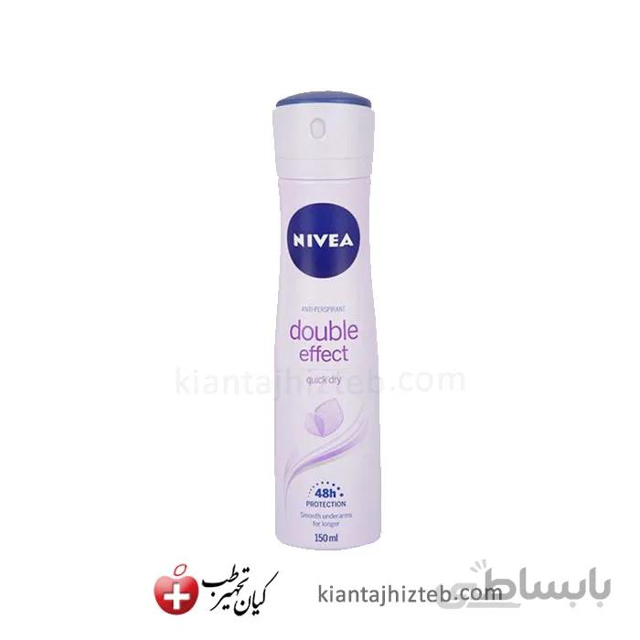 اسپری ضد تعریق زنانه NIVEA مدل Double Effect حجم 150 میل