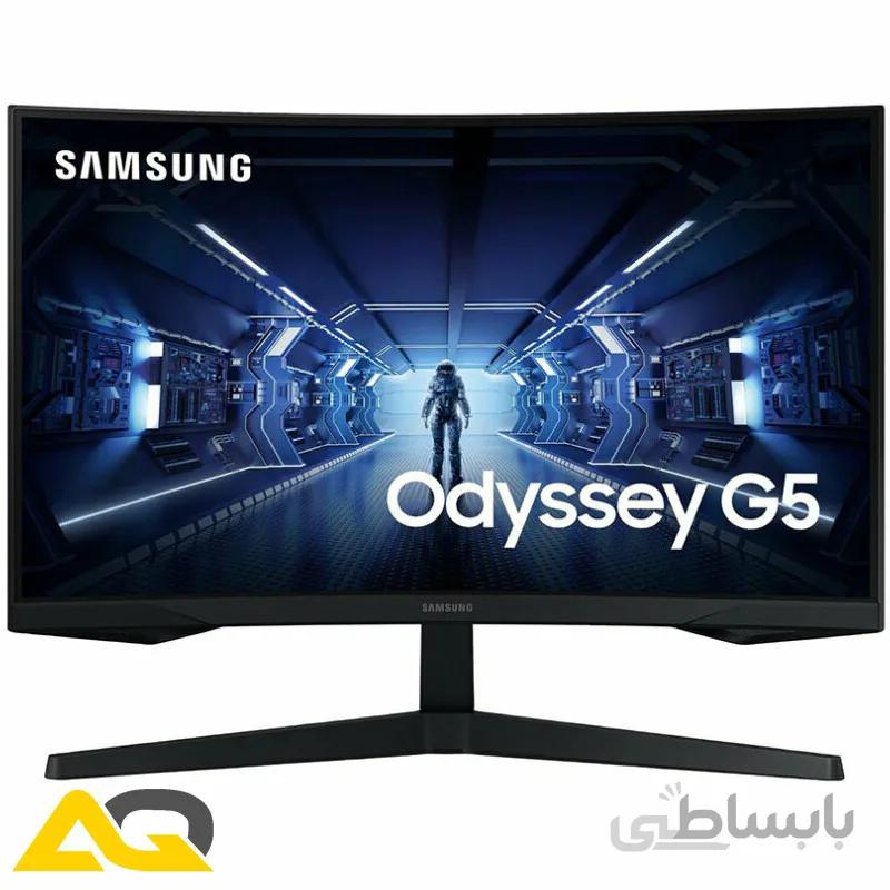 مانیتور گیمینگ سامسونگ 27 اینچ مدل Odyssey G5 ا Samsung 27-Inch G5 Odyssey Gaming Monitor LC27G55TQWMXUE